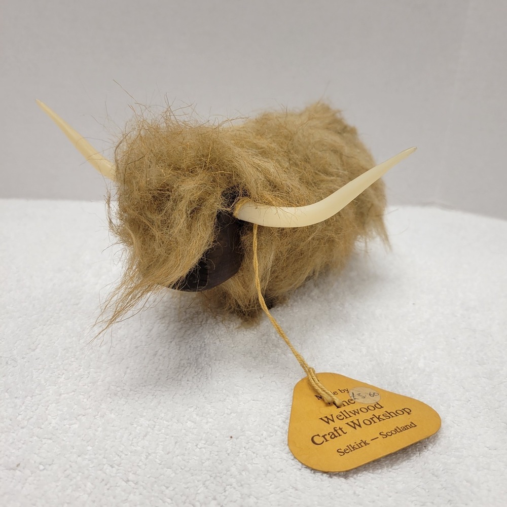 Vintage‎ Teak and Fun Fur Yak hand made in Selkirk Scotland